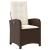 Set mobilier de grădină cu perne, 7 piese, maro, poliratan GartenMobel Dekor