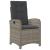 Set mobilier de grădină cu perne, 5 piese, gri, poliratan GartenMobel Dekor