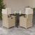 Set mobilier de grădină cu perne, 5 piese, bej, poliratan GartenMobel Dekor