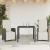 Set bistro cu perne, 3 piese, negru, poliratan GartenMobel Dekor