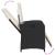 Set mobilier de grădină cu perne, 7 piese, negru, poliratan GartenMobel Dekor