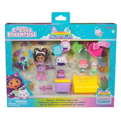 Set figurine Gabby's Dollhouse pentru ziua de naștere a lui Cakey