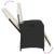 Set mobilier de grădină cu perne, 5 piese, negru, poliratan GartenMobel Dekor