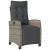 Set mobilier grădină cu perne, 9 piese, gri, poliratan GartenMobel Dekor