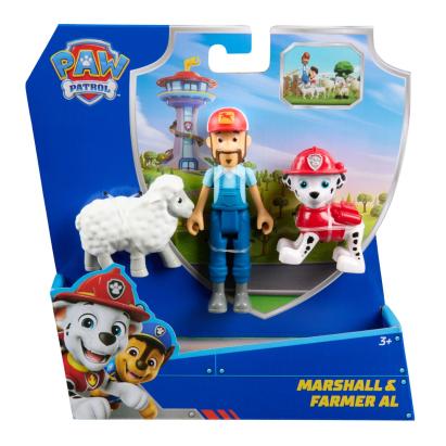 PATRULA CATELUSILOR SET 3 FIGURINE MARSHALL SI FERMIERUL AL