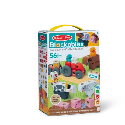 MELISSA AND DOUG SET DE CONSTRUCTIE DIN LEMN FERMA