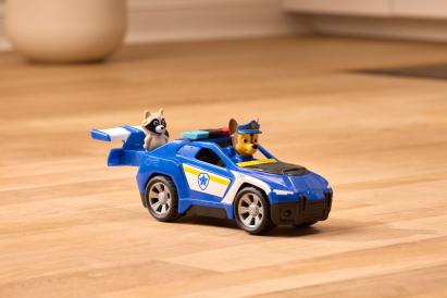 PATRULA CATELUSILOR CAUTARE SI SALVARE SET FIGURINA CHASE SI VEHICUL MASINA DE POLITIE