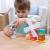 Set de constructie din lemn Melissa & Doug Prietenii de la ferma, 16 piese
