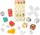 Set de constructie din lemn Melissa & Doug Prietenii de la ferma, 16 piese