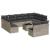 Set canapele de grădină cu perne, 12piese gri deschis poliratan GartenMobel Dekor
