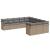 Set canapele de grădină cu perne, 11 piese, bej, poliratan GartenMobel Dekor