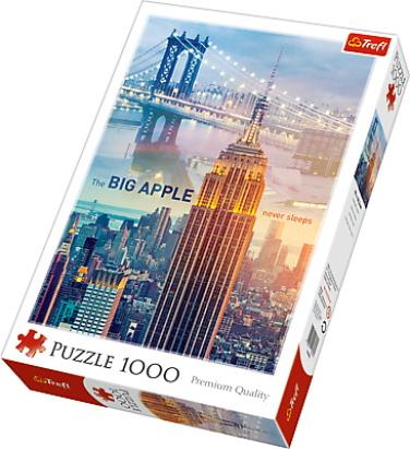 Puzzle Trefl 1000 piese Zori de zi la New York, multicolor