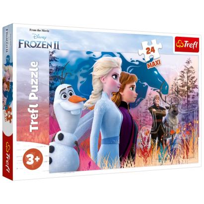 Puzzle Trefl Frozen 2 Călătoria Magică, 24 piese Maxi, 3+ ani