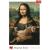 Puzzle Trefl 500 piese Mona Lisa cu pisică, multicolor, 10+ ani