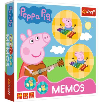 Joc memo Peppa Pig pentru copii, joc de memorie distractiv Trefl
