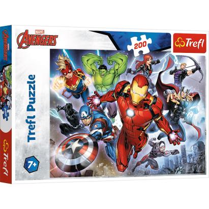 Puzzle Trefl Avengers, 200 piese, pentru copii 7+