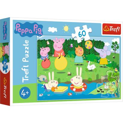 Puzzle Trefl Peppa Pig Distracție în vacanță, 60 piese, 4+ ani