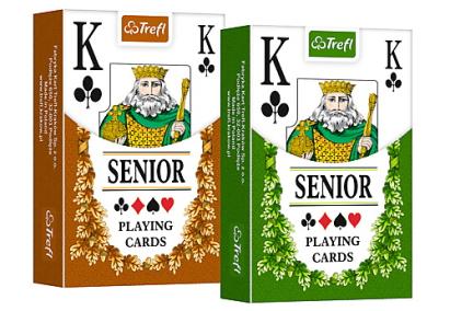 Carti de joc Trefl 55 Classic Senior, pachet clasic multicolor