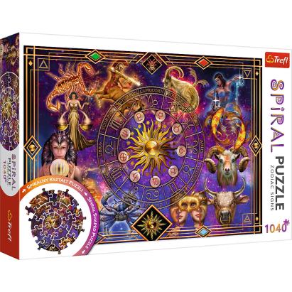 Puzzle Trefl Spiral cu 1040 piese, model Semne Zodiacale