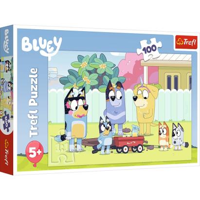 Puzzle Trefl Bluey 100 piese, Minunata lume a lui Bluey
