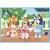 Puzzle Trefl 4 în 1 Bluey și lumea ei pentru copii 4+ ani