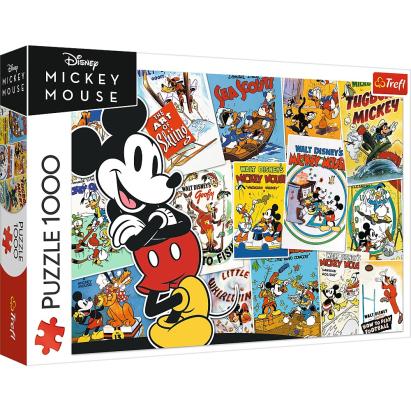 Puzzle Trefl 1000 piese Disney Mickey Mouse, multicolor, 12+ ani