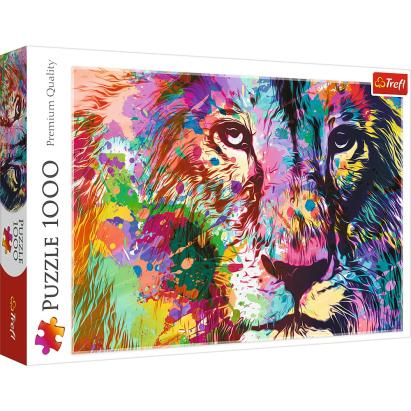 Puzzle Trefl 1000 piese Leul Colorat, multicolor, premium