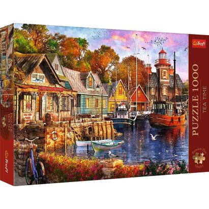 Puzzle Trefl 1000 piese Premium Plus Tea Time, Portul Minunat