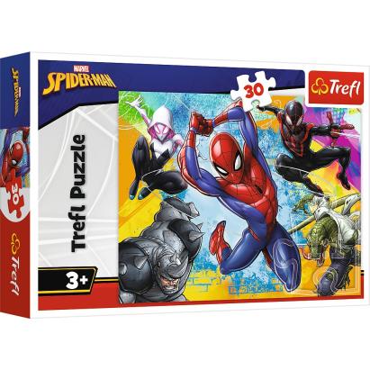 Puzzle Trefl 30 piese Spider-Man Marvel pentru copii 3+