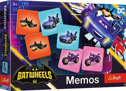 Joc de memorie Batwheels mini pentru copii 3+ TREFL