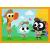 Puzzle Trefl 4 in 1 cu Milo si prietenii, 3+ ani, multicolor
