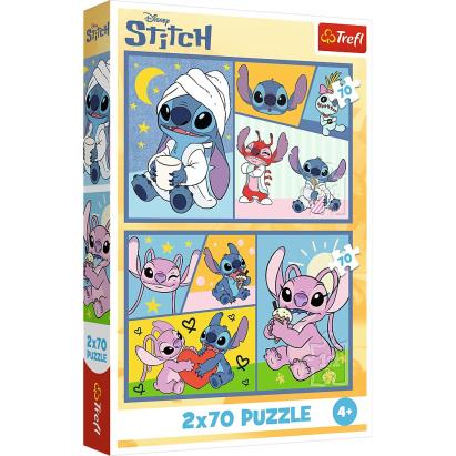 Puzzle Trefl Stitch 2x70 piese pentru copii 4+ multicolor