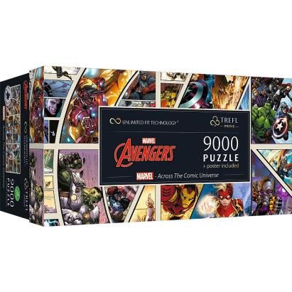 Puzzle Trefl Prime UFT 9000 piese Marvel Avengers, cu poster inclus