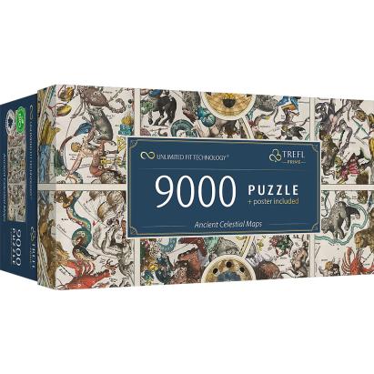 Puzzle Trefl Prime UFT 9000 piese cu hărți celeste antice