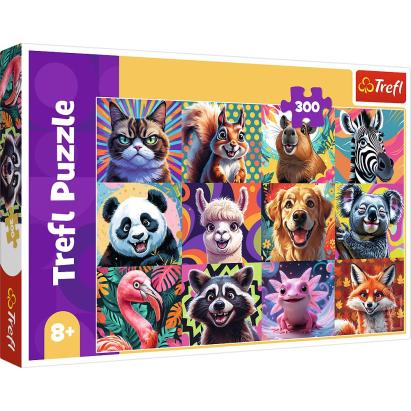 PUZZLE TREFL 300 PORTRETE AMUZANTE DE ANIMALE