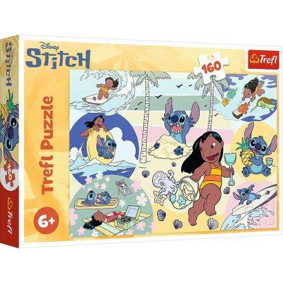 Puzzle Trefl Disney Stitch, 160 piese, pentru copii 6+