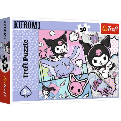 Puzzle Trefl Kuromi, 30 piese, multicolor, pentru copii 3+ ani