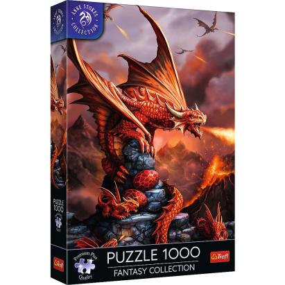 Puzzle Trefl 1000 piese Premium Plus Dragon de Foc Fantasy