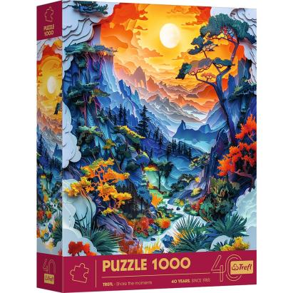 PUZZLE TREFL 1000 EDITIA ANIVERSARA 40 DE ANI 3D DOLINA