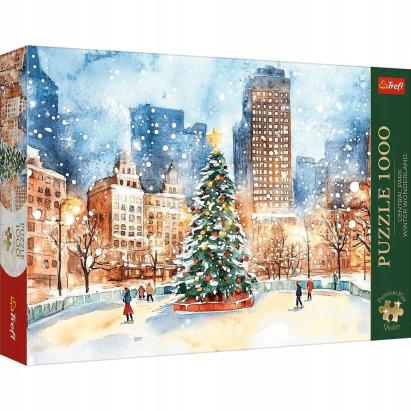 PUZZLE TREFL 1000 PREMIUM PLUS CENTRAL PARK USA WINTER WONDERLAND