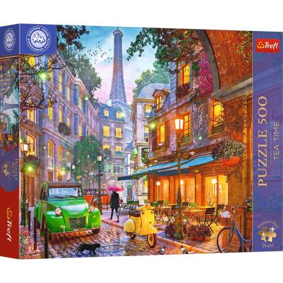 Puzzle Trefl 500 piese Premium Plus Tea Time, Cafenea din Paris