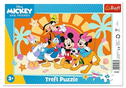 Puzzle Trefl 15 piese cu cadru, Intrebari despre Mickey Mouse