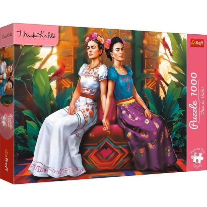 Puzzle Trefl 1000 piese Premium Plus Frida Kahlo, dublă față