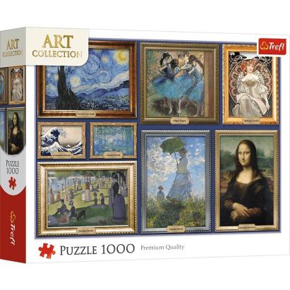 Puzzle Trefl 1000 piese Art Collection cu capodopere de arta