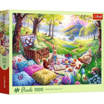 Puzzle Trefl 1000 piese Picnic în pajiște, multicolor, 12+ ani