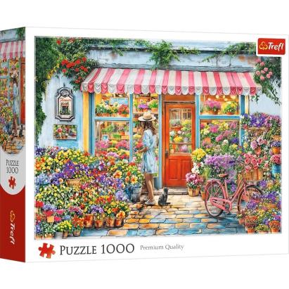 Puzzle Trefl 1000 piese Magazin de Flori, multicolor, 12+ ani