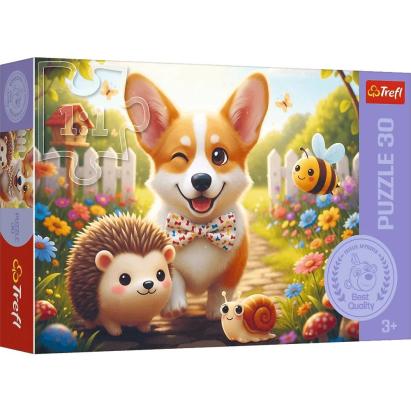 PUZZLE TREFL 30 O ZI CU CORGI
