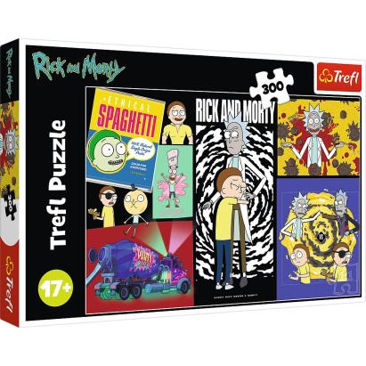 PUZZLE TREFL 300 RICK AND MORTY UN LOC CIUDAT IN GALAXIE