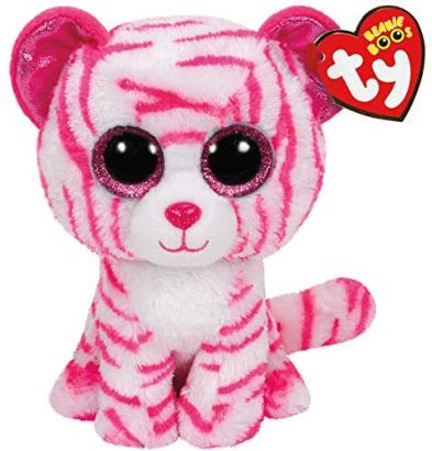 Jucarie de plus TY Asia, tigrut multicolor, 15 cm, pentru copii