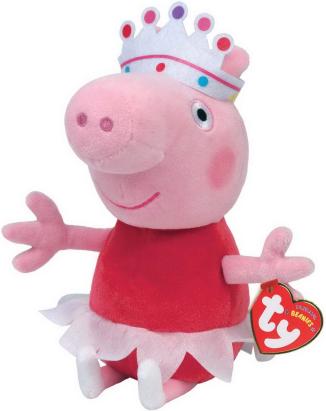 Jucarie din plus Ty Peppa Pig Balerina, 15 cm, multicolor